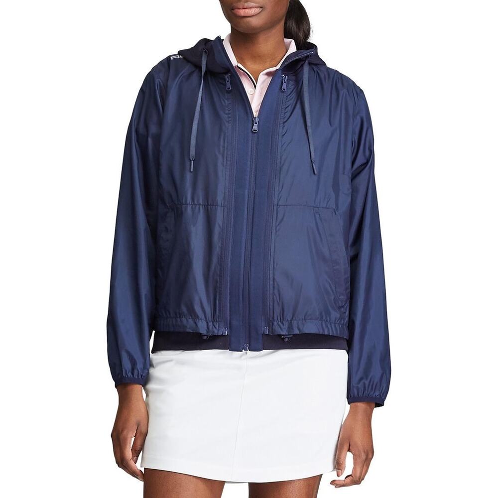 RLX Ralph Lauren (M) Navy Blue Hybrid Zip-Up Jacket- Windbreaker, Sporty, 2 in 1